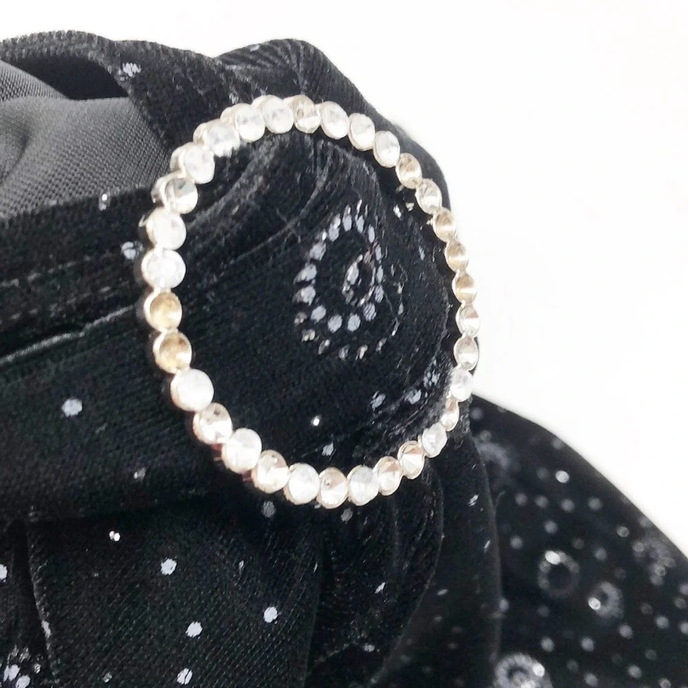 Speechless girls black/silver rhinestone dress